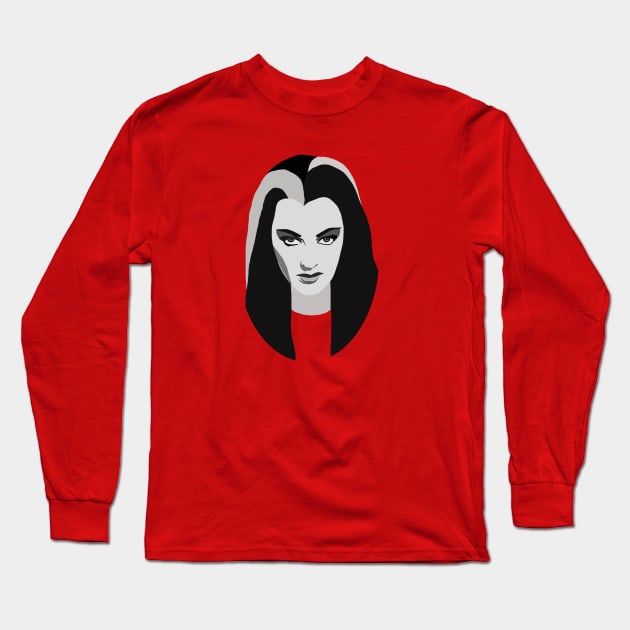 Lily Munster Long Sleeve T-Shirt by ElviaMontemayor